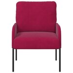 vidaXL Canapés avec coussin 55cm Bordeaux Contreplaqué