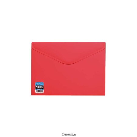 Lot de 10 enveloppes rouge avec fermeture velcro 240x335 mm vital colors v-lock