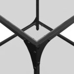 vidaXL Tables basses avec dessus en verre transparent 2 Pièces acier