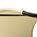 vidaXL Chaise longue double avec auvent Textilène Crème