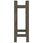 vidaXL Casier à bouteilles pour 20 bouteilles gris bois pin solide