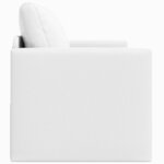 vidaXL Canapé-Lit 110cm Blanc Simili cuir