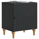 vidaXL Cabinet de chevet 2 Pièces Noir 43 x 34 5 x 50 cm