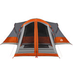 vidaXL Tente familiale tipi 8 personnes gris et orange imperméable