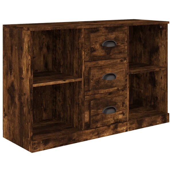 vidaXL Buffet chêne fumé 104 5x35 5x67 5 cm bois d'ingénierie