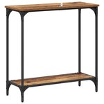vidaXL Table console Bois ancien 75 x 30.5 x 75 cm Bois d'ingénierie