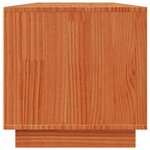 vidaXL Meuble TV Brun Ciré 140 x 40 x 40 cm Pin massif