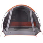 vidaXL Tente familiale tunnel 8 personnes gris imperméable