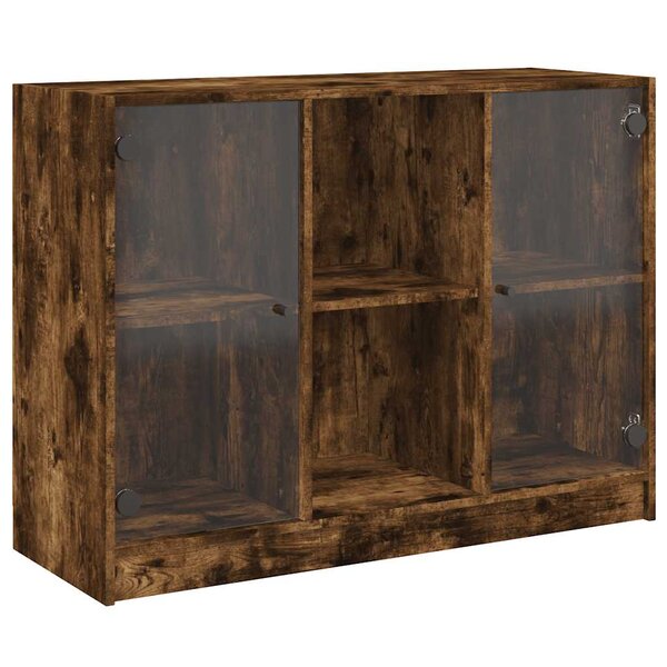 vidaXL Buffet chêne fumé 102x37x75 5 cm bois d'ingénierie