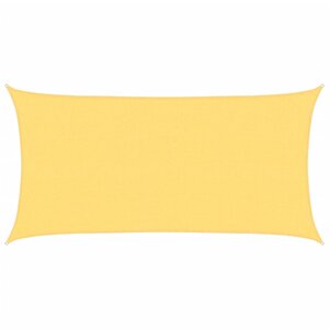 vidaXL Parasol en PEHD rectangulaire 2x4 m Beige