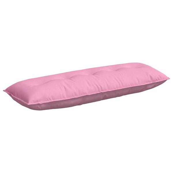 vidaXL Coussin de Dos Rose 140 x 19 x 50 cm tissu