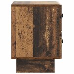 vidaXL Cabinet de chevet avec tiroir Bois ancien 43 x 34 5 x 47 5 cm