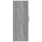 vidaXL Armoire murale Sonoma gris 35x34x90 cm Bois d'ingénierie