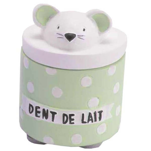Petite boite à dents de lait eglantine verte