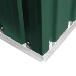 vidaXL Abri de stockage pour jardin Métal Vert 204 x 132 x 186 cm