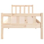 vidaXL Cadre de lit bois massif 90x190 cm simple