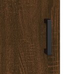 vidaXL Buffet haut Chêne marron 69 5x34x180 cm Bois d'ingénierie