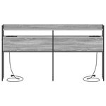 vidaXL Tête de lit avec étagère Sonoma gris 200 cm Bois d'ingénierie