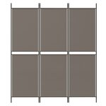vidaXL Cloison de séparation 3 panneaux Anthracite 150x180 cm Tissu