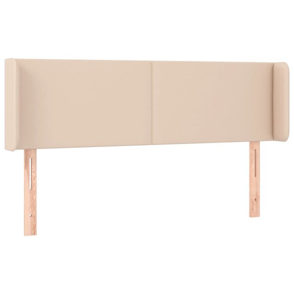 vidaXL Tête de lit avec oreilles Cappuccino 147x16x78/88 cm Similicuir