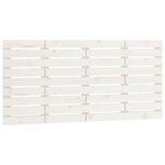 vidaXL Tête de lit murale Blanc 126x3x63 cm Bois massif de pin