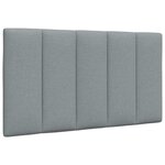 vidaXL Cadre de lit sans matelas Hanko gris clair 80x200 cm tissu