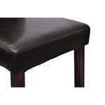 Vidaxl chaises de salle à manger 6 pièces noir similicuir