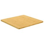 vidaXL Dessus de table 60x60x1 5 cm bambou