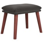 vidaXL Repose-pied Gris foncé 45x29 5x35 cm Velours