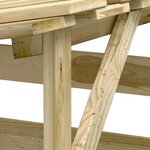 vidaXL Pergolas avec toits 2 Pièces 100x90x100 cm Bois de pin imprégné