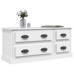 vidaXL Meuble TV blanc 100x35 5x45 cm bois d'ingénierie