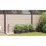 vidaXL Pots de jardin Marron 160 x 40 x 22 cm Acier