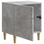 vidaXL Cabinet de chevet 2 Pièces Gris béton 43 x 34 5 x 50 cm