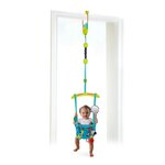 Bright starts balancelle de porte pour bébés "bounce'n spring" turquoise