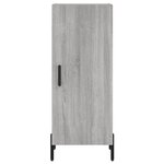 vidaXL Buffet haut Sonoma gris 34 5x34x180 cm Bois d'ingénierie