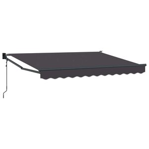 vidaXL Auvent rétractable électrique Anthracite 3 5 x 2 m