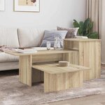 vidaXL Table console Chêne Sonoma 91 5 x 35 x 38 5 cm