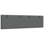 vidaXL Coussin de tête de lit gris foncé 180 cm tissu
