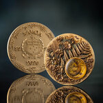 Monnaie LIZARD Amber Mirage 2 Oz Argent 2$ Samoa 2026 (PRÉCOMMANDE)