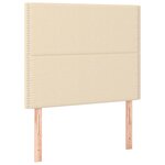 vidaXL Tête de lit Crème 80x5x118/128 cm Tissu