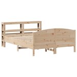 vidaXL Cadre de lit sans matelas 120x200 cm bois de pin massif