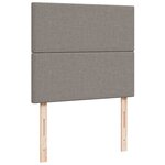 VidaXL Cadre de lit ottoman avec matelas taupe 120x190 cm tissu