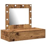 vidaXL Table de Toilette Marron 83 x 40 x 70 cm Bois d'ingénierie