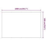 vidaXL Auvent vertical Beige 180x1000 cm Tissu oxford