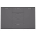 vidaXL Buffet Gris 120x35 5x75 cm Bois d'ingénierie