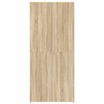 vidaXL Cabinet à chaussures avec étagère Marron 80 x 35.5 x 180 cm