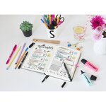 STABILO Color Parade - Etui distributeur de 20 Stylos Feutre Point 88 - Avec attache - Couleurs Assorties