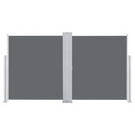vidaXL Auvent latéral rétractable Anthracite 140 x 600 cm