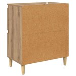 vidaXL Buffets 2 Pièces Chêne artisanal 60 x 35 x 70 cm Bois d'ingénierie
