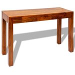 vidaXL Table console avec 3 tiroirs 80 cm Bois massif